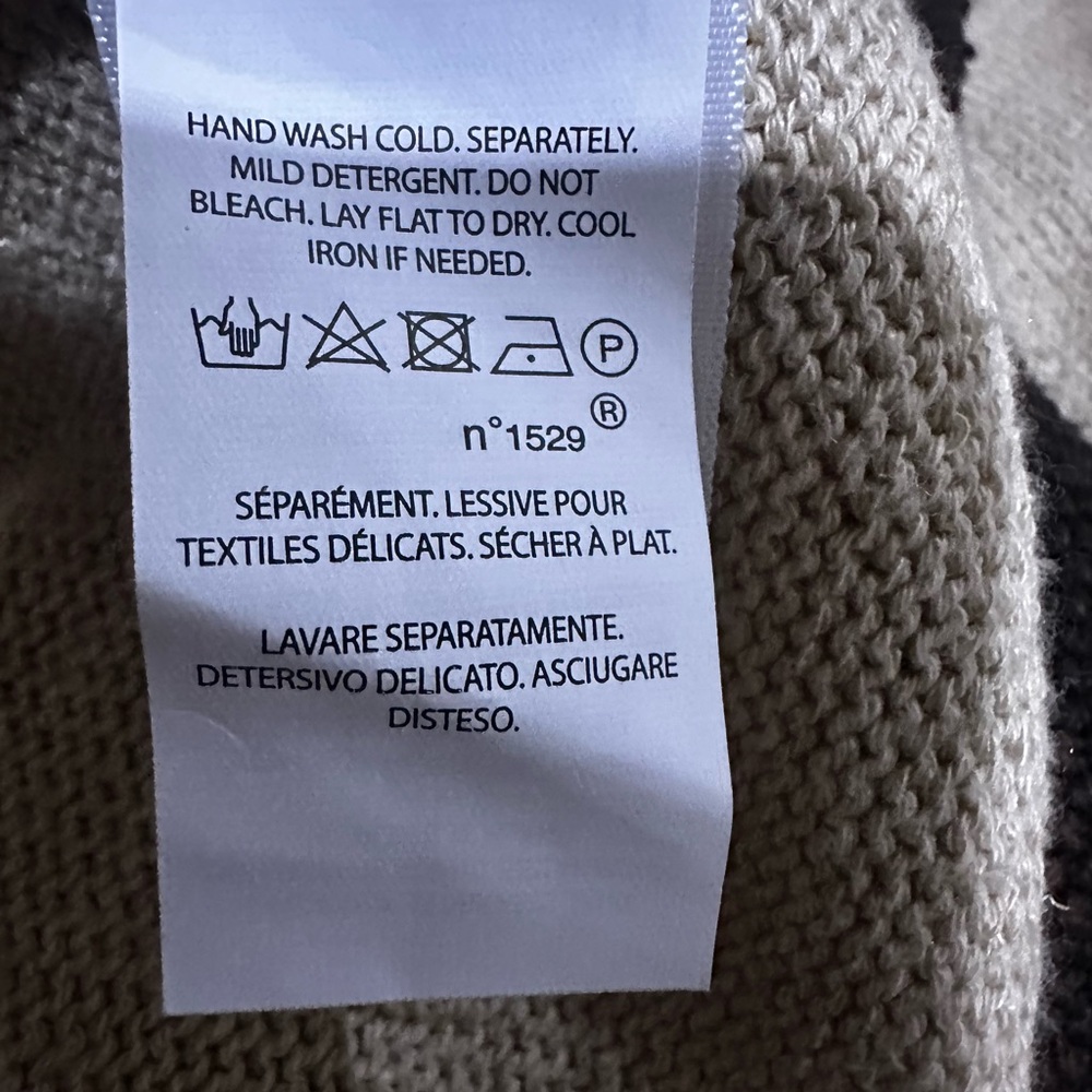 Ralph Lauren Native American Indian Blanket Poncho.  Cotton Linen Silk. NWOT - Picture 7 of 7
